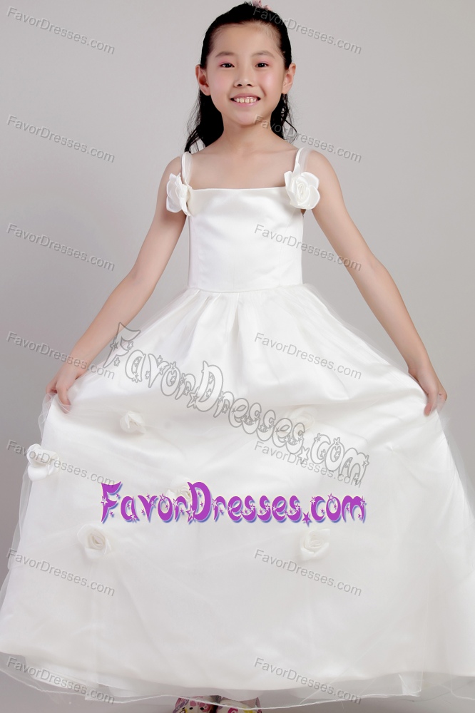 Ankle-length Attractive Summer Dress for Flower Girls with Flowers under 150
