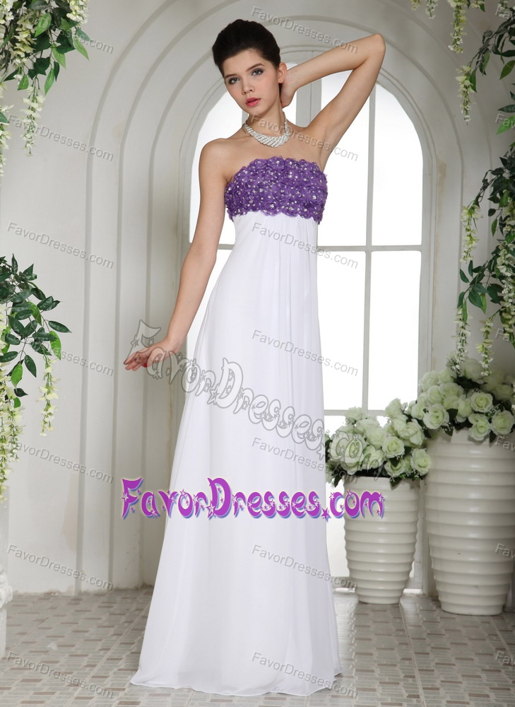 Latest White Simple Beaded Prom Maxi Dresses with in Chiffon Best Seller