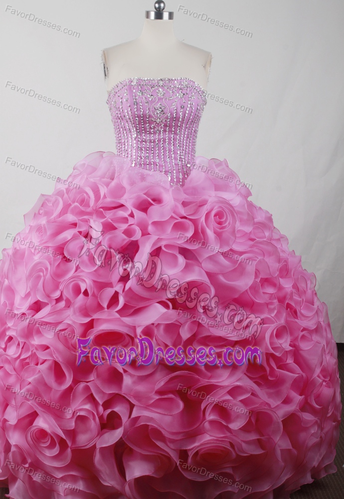 Ball Gown Strapless Sweet Sixteen Quinceanera Dress in Light Pink on Sale