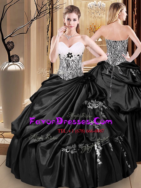  Sleeveless Appliques and Pick Ups Lace Up Sweet 16 Dresses