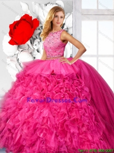 Luxurious Ball Gown Quinceanera Dresses with Beading and Ruffles for Fall
