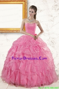 Gorgeous Sweetheart Beading Baby Pink Quinceanera Dresses