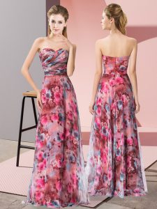 Fashion Multi-color Sweetheart Zipper Pattern Prom Party Dress Sleeveless