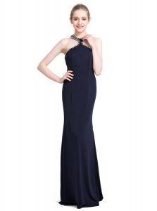 Hot Sale Black Sleeveless Chiffon Zipper Dress for Prom for Prom and Party